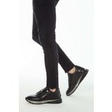 Tamer Tanca Erkek Hakiki Deri Siyah Sneakers & Spor Ayakkabı 383 5454 ERK AYK Y23 SIYAH DR/SIYAH