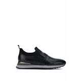 Tamer Tanca Erkek Hakiki Deri Siyah Sneakers & Spor Ayakkabı 383 6276 ERK AYK SK24-25 SIYAH SLVR