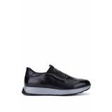 Tamer Tanca Erkek Hakiki Deri Siyah Sneakers & Spor Ayakkabı 537 3816 ERK AYK SK25-26 SIYAH DR/STR