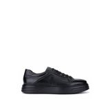 Tamer Tanca Erkek Hakiki Deri Siyah Sneakers & Spor Ayakkabı 537 3817 ERK AYK SK25-26 SIYAH