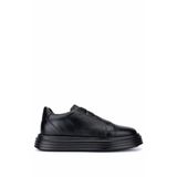 Tamer Tanca Erkek Hakiki Deri Siyah Sneakers & Spor Ayakkabı 966 A702 ERK AYK SK25-26 SIYAH