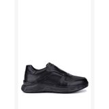 Tamer Tanca Erkek Hakiki Deri Siyah Sneakers & Spor Bot