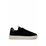 Tamer Tanca Erkek Hakiki Deri Siyah Süet Sneakers & Spor Ayakkabı 1111 4411 ERK AYK Y25 SIYAH SUET