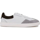 Tamer Tanca Erkek Hakiki Deri Sneakers & Spor Ayakkabı 1111 10125 Erk Ayk Y25 Off Whıte/tas Suet - Taş Süet