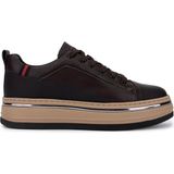 Tamer Tanca Erkek Hakiki Deri Sneakers & Spor Ayakkabı 381 21624 Erk Ayk Y25 Kahve Kmbn - Kahverengi