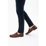 Tamer Tanca Erkek Hakiki Deri Taba Loafer Ayakkabı 537 3089 ERK AYK Y22 TABA YLN/TABA AKD