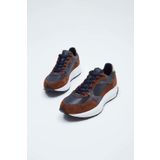 Tamer Tanca Erkek Hakiki Deri Taba Sneakers & Spor Ayakkabı 698 1053-4 ERK AYK SK23/24 TABA SUET/LACI