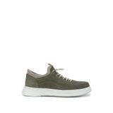 Tamer Tanca Erkek Hakiki Deri Yeşil Nubuk Sneakers & Spor Ayakkabı