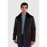 Tamer Tanca Erkek Tekstil & Deri Kahverengi Mont 616 MDS-941 Erk Kaban SK25/26 Kahve - XL