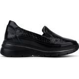 Tamer Tanca Hakiki Deri Kadın Siyah Sneakers & Spor Ayakkabı 298 3200 Bn Ayk Y26 Syh/syh Kroko - Siyah Deri