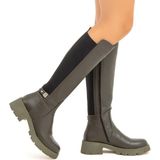 Tamer Tanca Kadın Deri Casual Çizme 33 58103 C Bn Czm Sk 22/23 - Yeşil