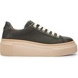 Tamer Tanca Kadın Deri Haki Sneakers & Spor Ayakkabı 937 5022-09 Bn Ayk Y23 Hakı Floter
