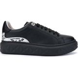 Tamer Tanca Kadın Deri Siyah Sneakers & Spor Ayakkabı 1063 2025 Bn Ayk SK24-25 Sıyah