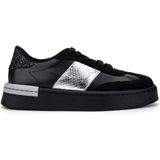 Tamer Tanca Kadın Deri Siyah Sneakers & Spor Ayakkabı 817 088 Bn Ayk SK24-25 Syh Cılt/syh Suet