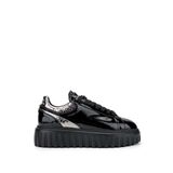 Tamer Tanca Kadın Deri/Suni Siyah Rugan Sneakers & Spor Ayakkabı 1009 05 BN AYK SK24-25 SYH RGN/ANT RGN