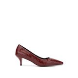Tamer Tanca Kadın Hakiki Deri Bordo Stiletto Ayakkabı 886 01 BN AYK SK24-25 BORDO FSLY BSK