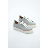 Tamer Tanca Kadın Hakiki Deri Gri Sneakers & Spor Ayakkabı 937 5022-09 BN AYK Y23 GRI FLOTER