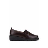 Tamer Tanca Kadın Hakiki Deri Kahverengi Casual Ayakkabı 1095 SZ504 BN AYK SK25-26 KAHVE FLTR