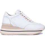 Tamer Tanca Kadın Hakiki Deri Krem Sneakers & Spor Ayakkabı 923 1200 Bn Ayk Y25 Beyaz Dr/krem