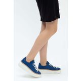 Tamer Tanca Kadın Hakiki Deri Saks Floter Sneakers & Spor Ayakkabı