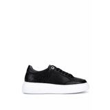 Tamer Tanca Kadın Hakiki Deri Siyah Floter Sneakers & Spor Ayakkabı 04 503 BN AYK Y25 SIYAH FLTR