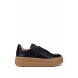Tamer Tanca Kadın Hakiki Deri Siyah Floter Sneakers & Spor Ayakkabı 154 6801 BN AYK SK25-26 SIYAH FLTR