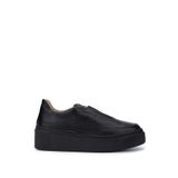 Tamer Tanca Kadın Hakiki Deri Siyah Floter Sneakers & Spor Ayakkabı 937 01 BN AYK SK24-25 SIYAH FLTR