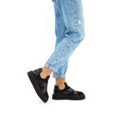 Tamer Tanca Kadın Hakiki Deri Siyah Rugan Sneakers & Spor Ayakkabı