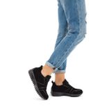 Tamer Tanca Kadın Hakiki Deri Siyah Sneakers & Spor Ayakkabı