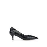 Tamer Tanca Kadın Hakiki Deri Siyah Stiletto Ayakkabı 886 01 Bn Ayk SK24-25 Syh Fsly Bsk