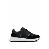 Tamer Tanca Kadın Hakiki Deri Siyah Süet Sneakers & Spor Ayakkabı 258 3482 BN AYK SK25-26 SYH SUET/DR/ANT