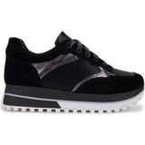 Tamer Tanca Kadın Hakiki Deri Siyah Süet Sneakers & Spor Ayakkabı 775 383 Bn Ayk Y25 Syh Suet/dr