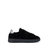 Tamer Tanca Kadın Hakiki Deri Siyah Süet/Siyah Beyaz Leopar Sneakers & Spor Ayakkabı