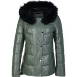 Tamer Tanca Kadın Hakiki Deri Su Yeşili Deri Mont 571 Z-361 Byn Derımont SK23/24 Mınt Derı - XL