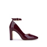 Tamer Tanca Kadın Suni Deri Bordo Rugan Topuklu & Stiletto Ayakkabı