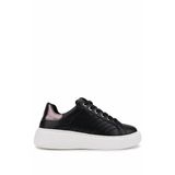Tamer Tanca Kadın Suni Deri Siyah Sneakers & Spor Ayakkabı 1065 065 BN AYK SK25-26 SIYAH/PLATIN