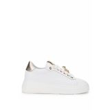 Tamer Tanca Kadın Vegan Beyaz Sneakers & Spor Ayakkabı 1009 116 BN AYK Y25 BYZ CILT/LAME