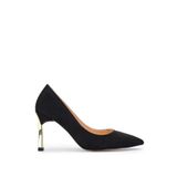 Tamer Tanca Kadın Vegan Siyah/Gold Stiletto Ayakkabı