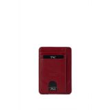 Tamer Tanca Unisex Hakiki Deri Bordo Kartlık
