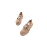 Tamer Tanca Vizon Süet Kadın Loafer 817 0890 BN AYK SK22/23