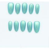 Tamga Blue - El Yapımı Tekrar Kullanılabilir Protez Takma Tırnak - Cat Eye - NC266