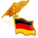 Tamgacrafts Almanya (Germany) Bayrak Rozeti Altın Metal Yaka Pin