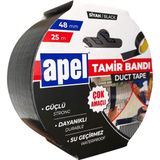 Tamir Bandı (Duct Tape) Askılı Karton 48 mm x 25 M Siyah - standart