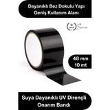 #Tamirbandı Duct Tape Tamir Bandı Bez Siyah Güçlü Yapışkan Suya Dayanıklı Uv Dirençli Onarım İzolasyon Boru Hortum Çadır
