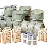 Tamiya 1/35 German Fuel Drum Plastik Varil Maket Kiti
