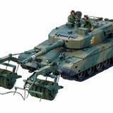 Tamiya 1/35 Type 90 Tank W/Mine Roller Plastik Tank Maket Kiti