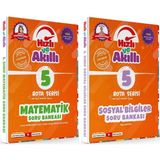 Tammat 5. Sınıf Matematik ve Sosyal Bilgiler Hızlı ve Akıllı Soru Bankası Seti 2 Kitap