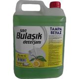 Tampa Sıvı Bulaşık Deterjanı 5 L Limon Kokusuyla Yüksek Konsantrasyona Sahip Ekonomik Temizlik