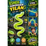 Tamsena Store 19 CM Esnek Sürüngen Yılan Oyuncak Streç Uzayan Yılan Şaka Oyuncağı Esnek Hayvan Figürü Eğlenceli Çocuk Oyuncağı