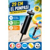 Tamsena Store 29 Cm Çift Yönlü El Pompası Şişme Havuz Deniz Simidi Yatak Top Şişirme Pompası Pratik Hava Pompası